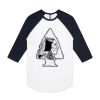 AS Colour - 3/4 Raglan Baseball Sleeve Tee Thumbnail