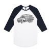 AS Colour - 3/4 Raglan Baseball Sleeve Tee Thumbnail