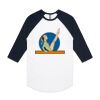 AS Colour - 3/4 Raglan Baseball Sleeve Tee Thumbnail