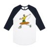 AS Colour - 3/4 Raglan Baseball Sleeve Tee Thumbnail