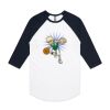 AS Colour - 3/4 Raglan Baseball Sleeve Tee Thumbnail