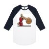AS Colour - 3/4 Raglan Baseball Sleeve Tee Thumbnail