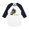 AS Colour - 3/4 Raglan Baseball Sleeve Tee Thumbnail