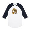AS Colour - 3/4 Raglan Baseball Sleeve Tee Thumbnail