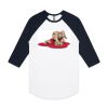 AS Colour - 3/4 Raglan Baseball Sleeve Tee Thumbnail