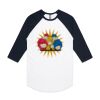 AS Colour - 3/4 Raglan Baseball Sleeve Tee Thumbnail