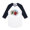 AS Colour - 3/4 Raglan Baseball Sleeve Tee Thumbnail