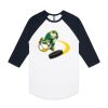 AS Colour - 3/4 Raglan Baseball Sleeve Tee Thumbnail