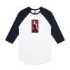 AS Colour - 3/4 Raglan Baseball Sleeve Tee Thumbnail