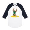 AS Colour - 3/4 Raglan Baseball Sleeve Tee Thumbnail