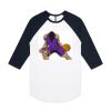 AS Colour - 3/4 Raglan Baseball Sleeve Tee Thumbnail