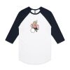 AS Colour - 3/4 Raglan Baseball Sleeve Tee Thumbnail