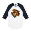 AS Colour - 3/4 Raglan Baseball Sleeve Tee Thumbnail