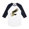 AS Colour - 3/4 Raglan Baseball Sleeve Tee Thumbnail