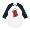 AS Colour - 3/4 Raglan Baseball Sleeve Tee Thumbnail