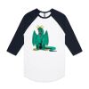 AS Colour - 3/4 Raglan Baseball Sleeve Tee Thumbnail