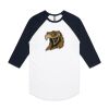 AS Colour - 3/4 Raglan Baseball Sleeve Tee Thumbnail