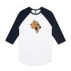 AS Colour - 3/4 Raglan Baseball Sleeve Tee Thumbnail