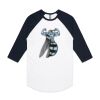 AS Colour - 3/4 Raglan Baseball Sleeve Tee Thumbnail