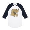 AS Colour - 3/4 Raglan Baseball Sleeve Tee Thumbnail