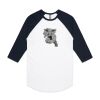 AS Colour - 3/4 Raglan Baseball Sleeve Tee Thumbnail