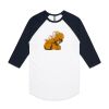 AS Colour - 3/4 Raglan Baseball Sleeve Tee Thumbnail
