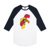 AS Colour - 3/4 Raglan Baseball Sleeve Tee Thumbnail