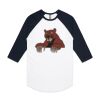 AS Colour - 3/4 Raglan Baseball Sleeve Tee Thumbnail