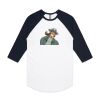 AS Colour - 3/4 Raglan Baseball Sleeve Tee Thumbnail