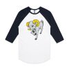 AS Colour - 3/4 Raglan Baseball Sleeve Tee Thumbnail
