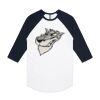 AS Colour - 3/4 Raglan Baseball Sleeve Tee Thumbnail