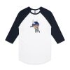 AS Colour - 3/4 Raglan Baseball Sleeve Tee Thumbnail