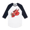 AS Colour - 3/4 Raglan Baseball Sleeve Tee Thumbnail