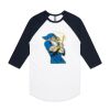 AS Colour - 3/4 Raglan Baseball Sleeve Tee Thumbnail