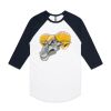 AS Colour - 3/4 Raglan Baseball Sleeve Tee Thumbnail