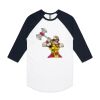 AS Colour - 3/4 Raglan Baseball Sleeve Tee Thumbnail