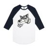 AS Colour - 3/4 Raglan Baseball Sleeve Tee Thumbnail