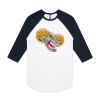 AS Colour - 3/4 Raglan Baseball Sleeve Tee Thumbnail