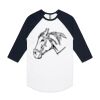 AS Colour - 3/4 Raglan Baseball Sleeve Tee Thumbnail