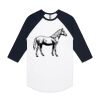AS Colour - 3/4 Raglan Baseball Sleeve Tee Thumbnail