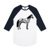 AS Colour - 3/4 Raglan Baseball Sleeve Tee Thumbnail