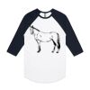 AS Colour - 3/4 Raglan Baseball Sleeve Tee Thumbnail