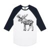 AS Colour - 3/4 Raglan Baseball Sleeve Tee Thumbnail