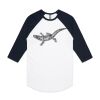 AS Colour - 3/4 Raglan Baseball Sleeve Tee Thumbnail
