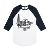 AS Colour - 3/4 Raglan Baseball Sleeve Tee Thumbnail