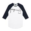 AS Colour - 3/4 Raglan Baseball Sleeve Tee Thumbnail