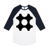 AS Colour - 3/4 Raglan Baseball Sleeve Tee Thumbnail