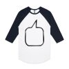 AS Colour - 3/4 Raglan Baseball Sleeve Tee Thumbnail
