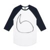 AS Colour - 3/4 Raglan Baseball Sleeve Tee Thumbnail