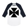 AS Colour - 3/4 Raglan Baseball Sleeve Tee Thumbnail